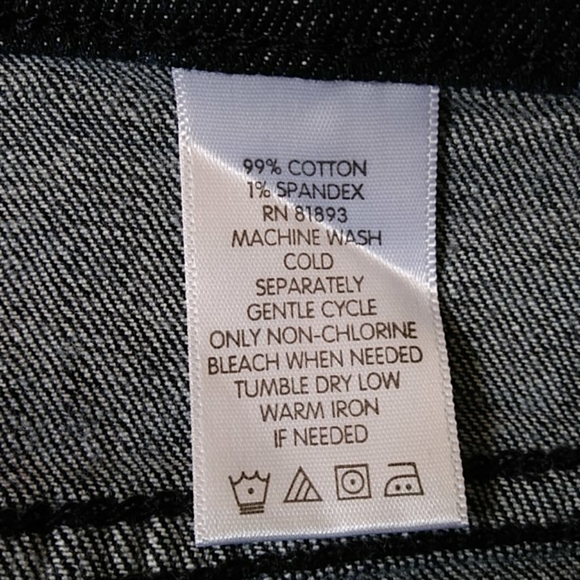 NWT Denim & Co. Rhinestone Control Panel Jeans 16 - Picture 4 of 16